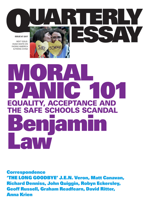 Cover image for book Quarterly Essay 67 Moral Panic 101