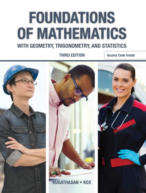 Cover image for book Foundations of Mathematics with Geometry, Trigonometry and Statistics