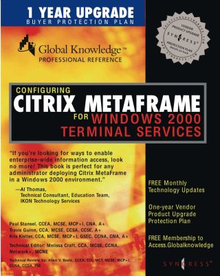 Configuring Citrix Metaframe for Windows 2000 Terminal Services