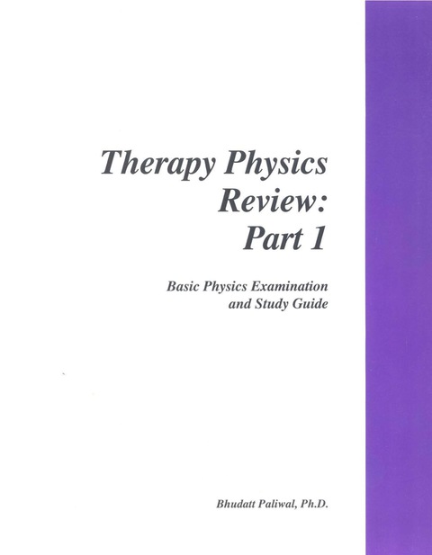 Therapy Physics Review: Part 1, eBook 