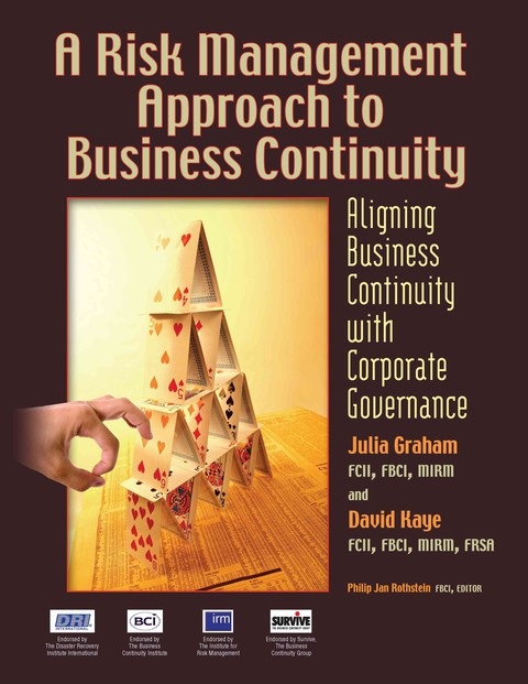 Cover image for book A Risk Management Approach to Business Continuity: Aligning Business Continuity and Corporate Governance