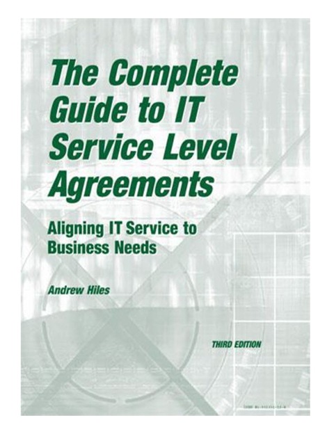 Cover image for book The Complete Guide to IT Service Level Agreements