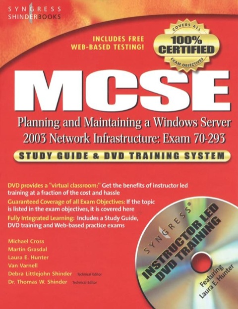 Cover image for book MCSE Planning and Maintaining a Microsoft Windows Server 2003 Network Infrastructure (Exam 70-293): Guide & DVD Training System