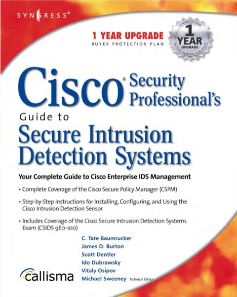 Cover image for book Cisco Security Professional's Guide to Secure Intrusion Detection Systems