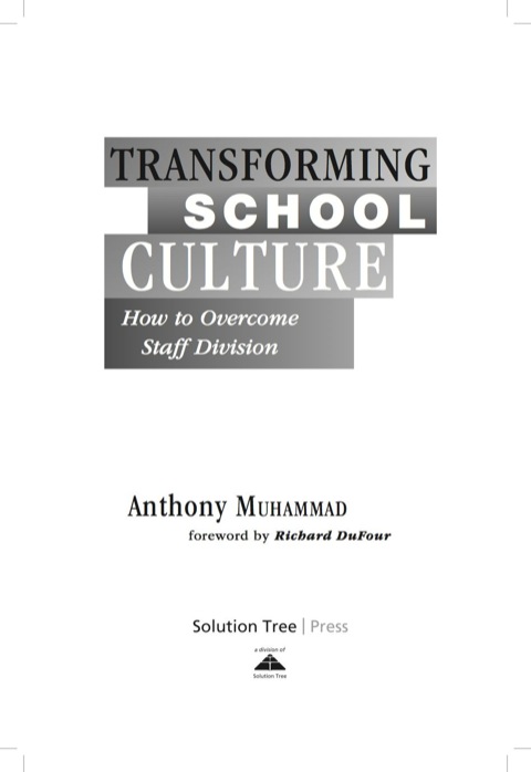 Cover image for book Transforming School Culture