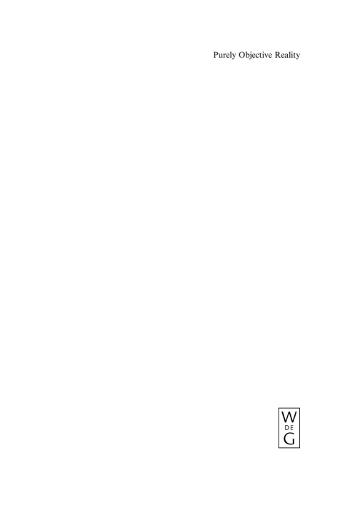 Purely Objective Reality 