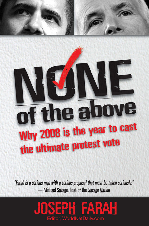 Cover image for book None of the Above