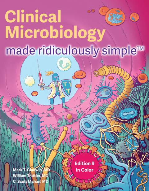 Cover image for book Clinical Microbiology Made Ridiculously Simple