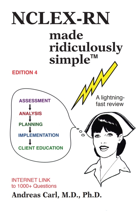 Cover image for book NCLEX-RN Made Ridiculously Simple