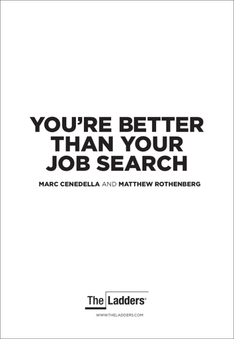 Cover image for book You're Better Than Your Job Search