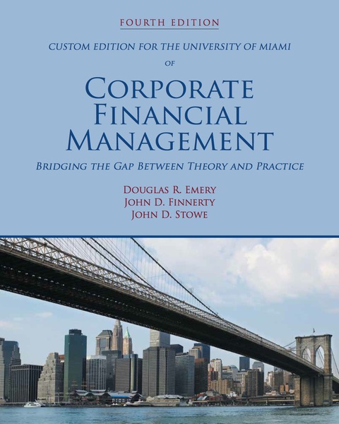 Cover image for book Custom Edition for The University of Miami of Corporate Financial Management