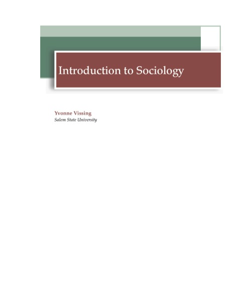 Cover image for book Introduction to Sociology