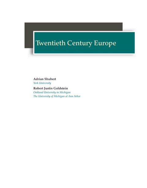 Cover image for book Twentieth Century Europe