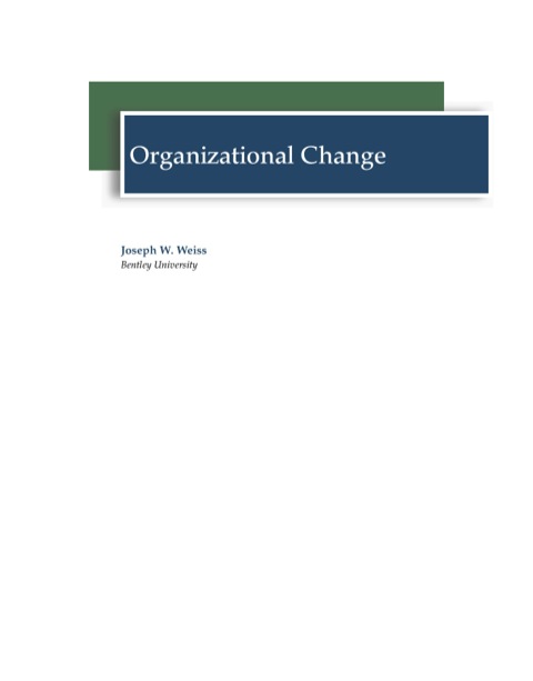 Cover image for book Organizational Change