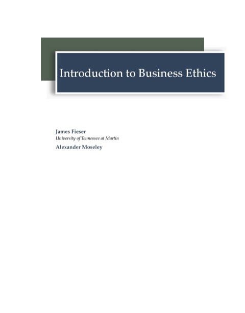 Cover image for book Introduction to Business Ethics