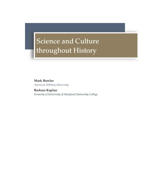 Cover image for book Science and Culture Throughout History