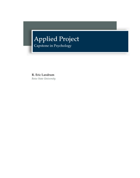 Cover image for book Applied Project: Capstone in Psychology