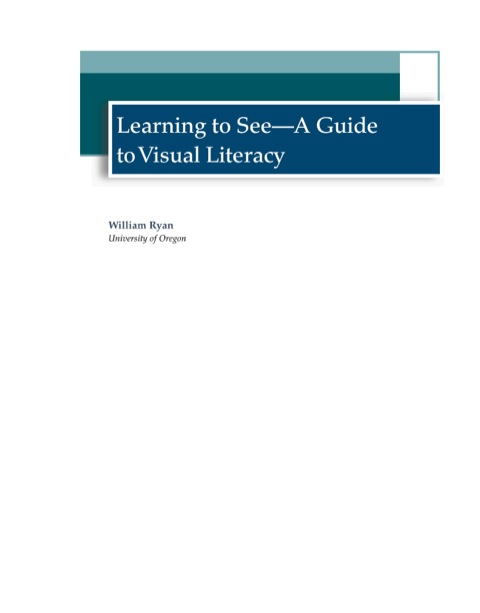 Cover image for book Learning to See: A Guide to Visual Literacy