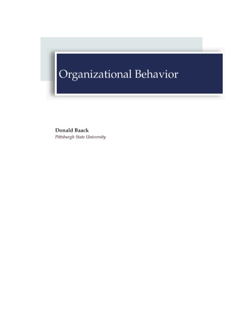 Cover image for book Organizational Behavior