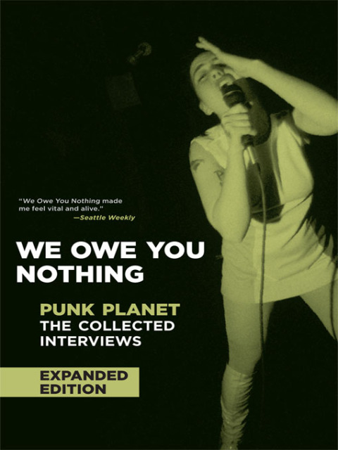 Cover image for book We Owe You Nothing
