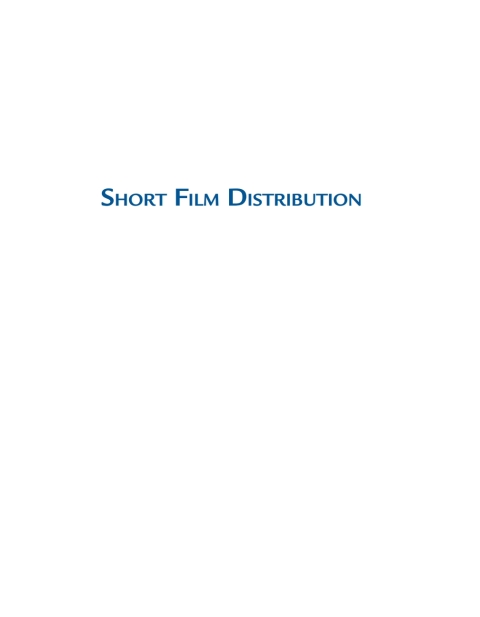 Cover image for book Short Film Distribution