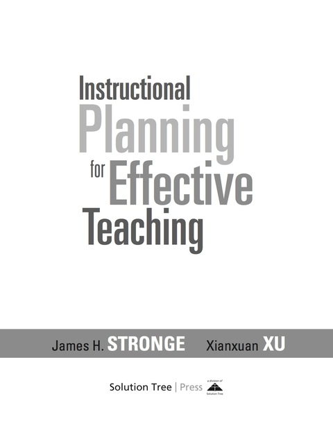 Cover image for book Instructional Planning for Effective Teaching