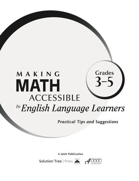 Cover image for book Making Math Accessible to English Language Learners (Grades 3-5)