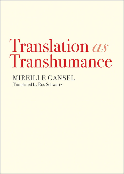 Cover image for book Translation as Transhumance