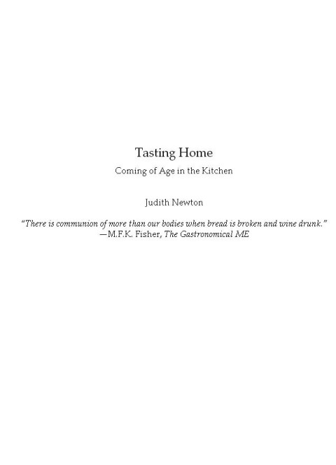 Cover image for book Tasting Home
