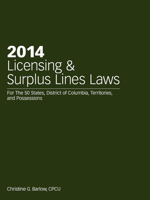 2014 Licensing & Surplus Lines Laws
