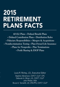 Cover image: 2015 Retirement Plans Facts 127th edition