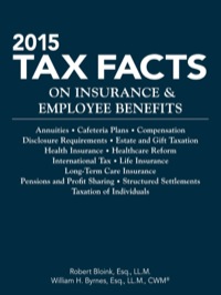 Cover image: 2015 Tax Facts on Insurance 127th edition