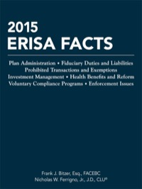 Cover image: 2015 ERISA Facts 127th edition