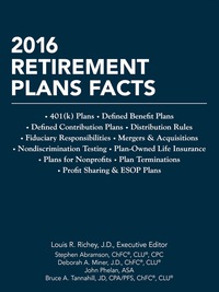 Cover image: 2016 Retirement Plans Facts 127th edition 9781941627655