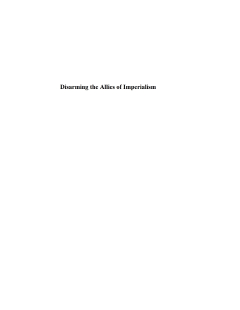 Cover image for book Disarming the Allies of Imperialism
