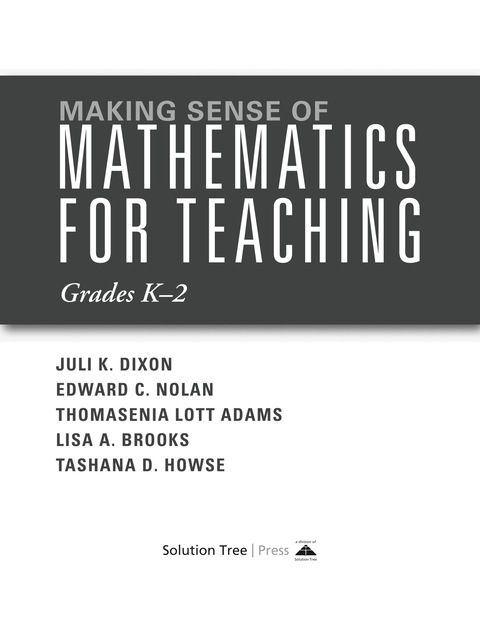 Cover image for book Making Sense of Mathematics for Teaching Grades K-2
