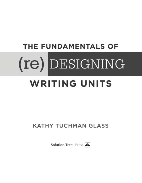 Cover image for book Fundamentals of (Re)designing Writing Units, The