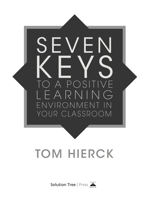 Cover image for book Seven Keys to a Positive Learning Environment in Your Classroom