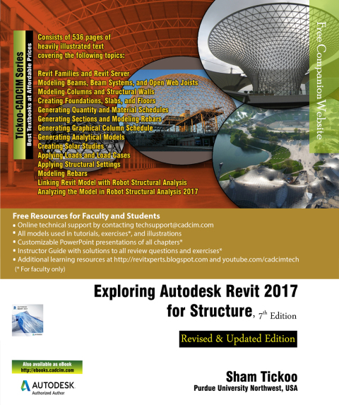 Cover image for book Exploring Autodesk Revit 2017 for Structure