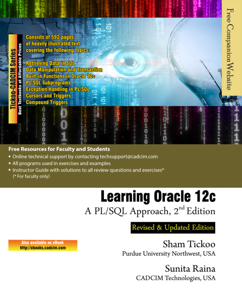 Cover image for book Learning Oracle 12c: A PL/SQL Approach, 2nd Edition