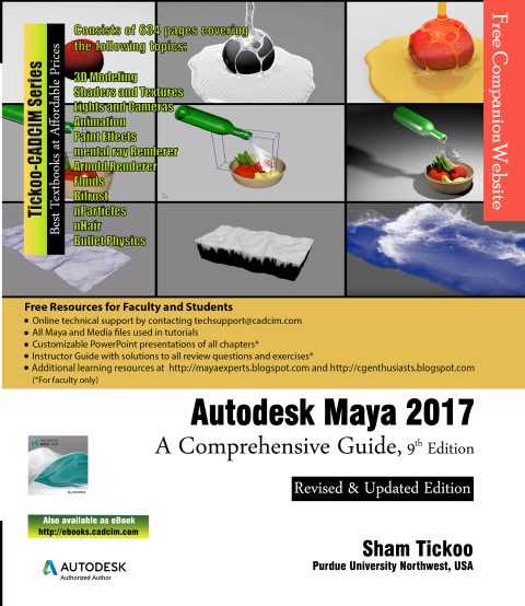 Cover image for book Autodesk Maya 2017: A Comprehensive Guide, 9th Edition