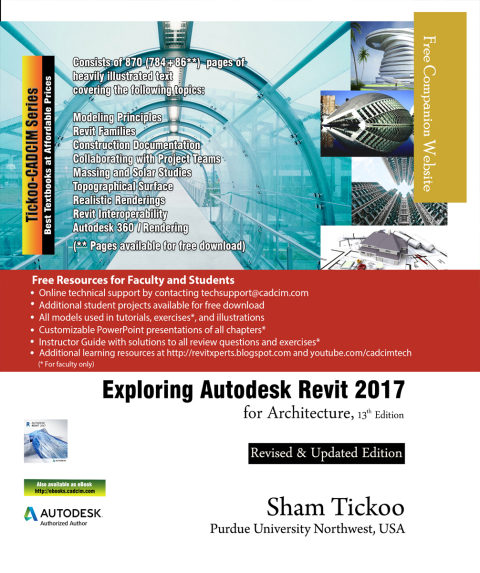 Cover image for book Exploring Autodesk Revit 2017 for Architecture