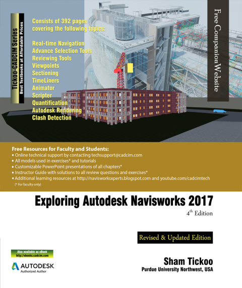 Cover image for book Exploring Autodesk Navisworks 2017, 4th Edition