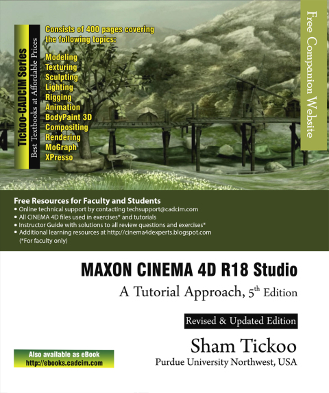 Cover image for book MAXON CINEMA 4D R18 Studio: A Tutorial Approach, 5th Edition