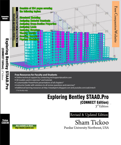 Cover image for book Exploring Bentley STAAD.Pro CONNECT Edition, 3rd Edition