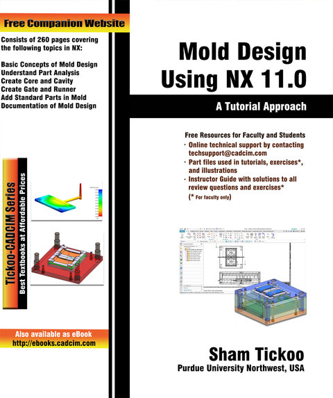 Cover image for book Mold Design Using NX 11.0: A Tutorial Approach