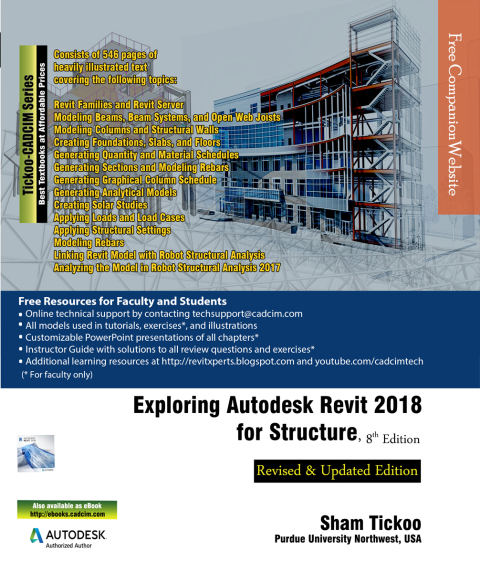 Cover image for book Exploring Autodesk Revit 2018 for Structure