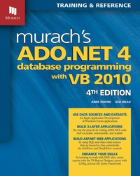 Cover image: Murach's ADO.NET 4 Database Programming with VB 2010 4th edition 9781890774622