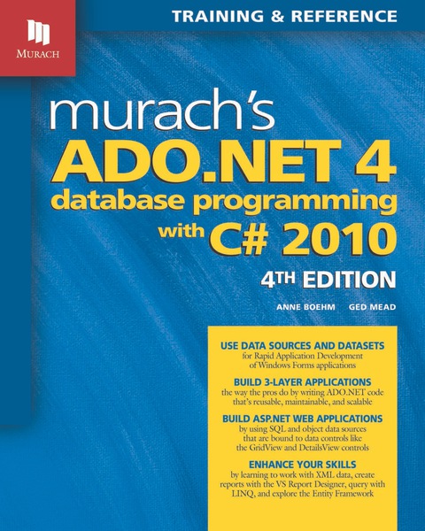 Cover image for book Murach's ADO.NET 4 Database Programming with C# 2010