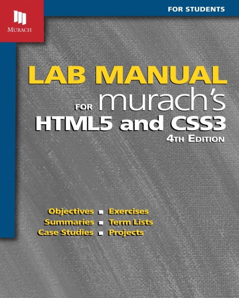 Cover image for book Lab Manual for Murach’s HTML5 and CSS3